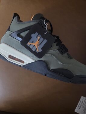 Nike Air Jordan 4 "Undefeated" Olive Green Black Sneakers